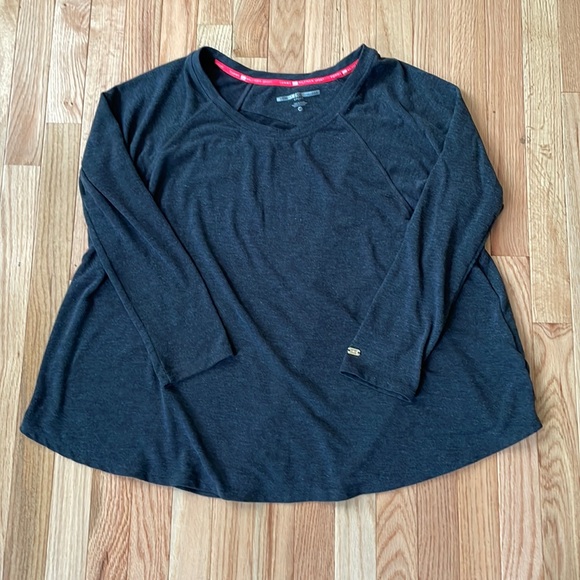 Tommy Hilfiger Sport Shirt Womens Large Gray Long Sleeve Casual Athletic Ladies - Picture 1 of 9